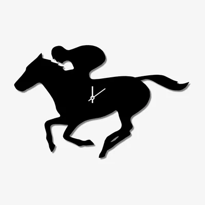 Cuckooland Wagging Tail Race Horse Clock