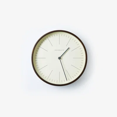 The Conran Shop Mr Clarke Wall Clock in Dark Plywood 28cm
