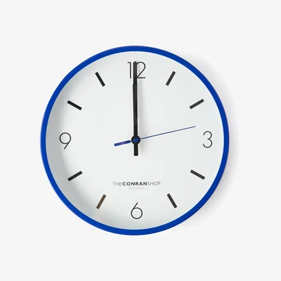 The Conran Shop Wall Clock in Blue