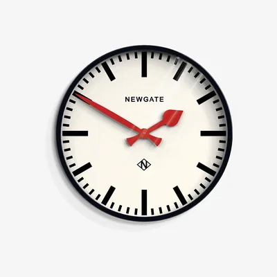The Conran Shop Putney Wall Clock Black By The Conran Shop