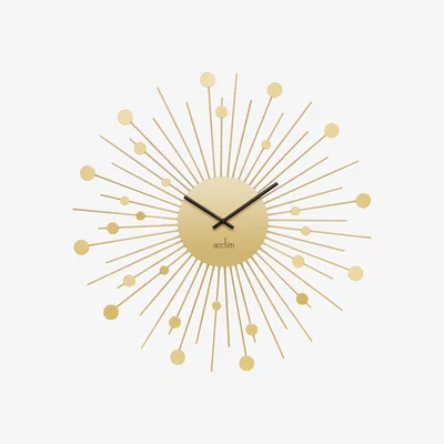 Dunelm Acctim Brielle Large Wall Clock Brass