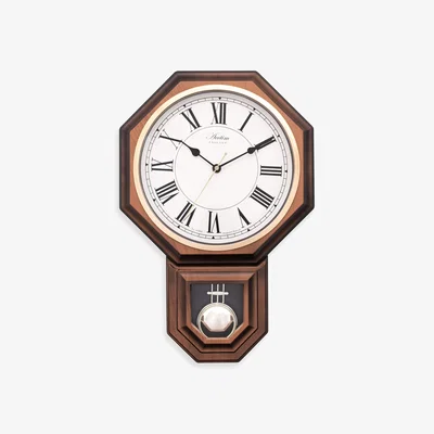 Dunelm Acctim Woodstock Dark Wood Wooden Wall Clock Dark Wood (Brown)