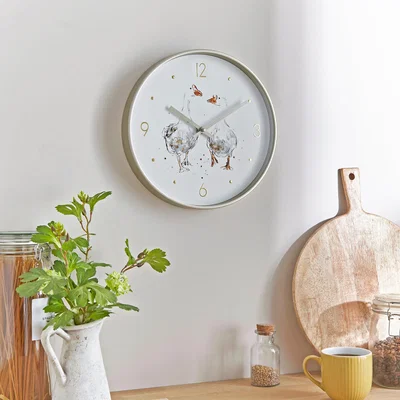 Dunelm Darcy Duck Wall Clock Gold