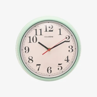 Dunelm Hometime Retro Round Metal Wall Clock
