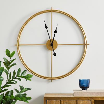 Dunelm Slim Frame 60cm Wall Clock Gold Gold