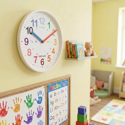 Dunelm Acctim Wickford Time Teaching Kids Wall Clock