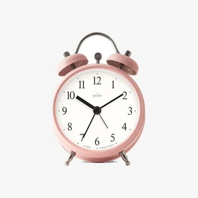 Dunelm Acctim Haven Alarm Clock Pink Grapefruit
