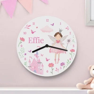 Dunelm Personalised Fairy Princess Clock