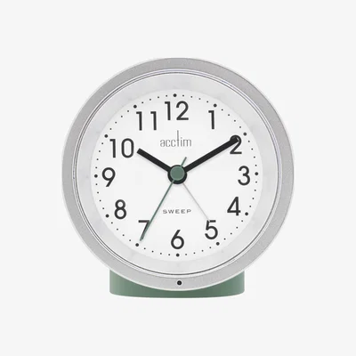 Dunelm Acctim Caleb Smartlite Alarm Clock Light Moss