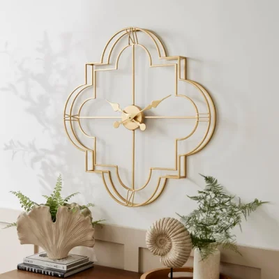 Dunelm Timeless Shaped Skeleton Wall Clock