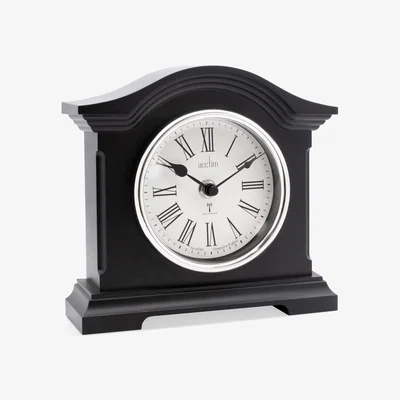 Dunelm Acctim Chestfield Mantel Clock Black