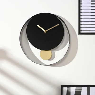 Dunelm Interval Round Pendulum Wall Clock