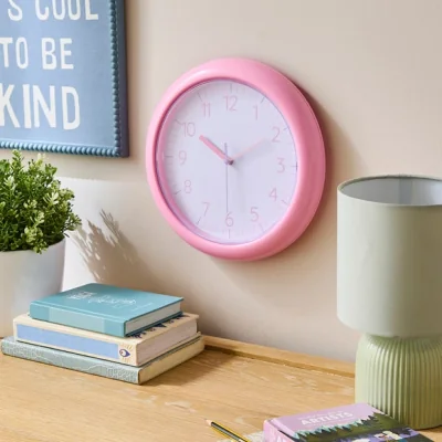 Dunelm Charlie Round Plastic Wall Clock