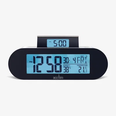 Dunelm Acctim Kian Alarm Clock Grey