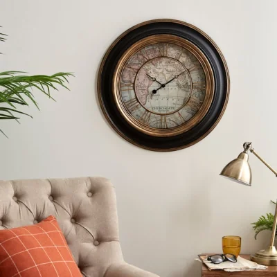 Dunelm Antique Map Wall Clock