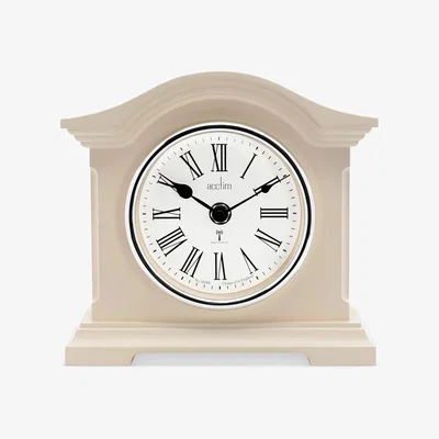 Dunelm Acctim Chestfield Mantel Clock Cream