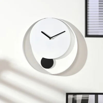 Dunelm Interval Round Pendulum Wall Clock