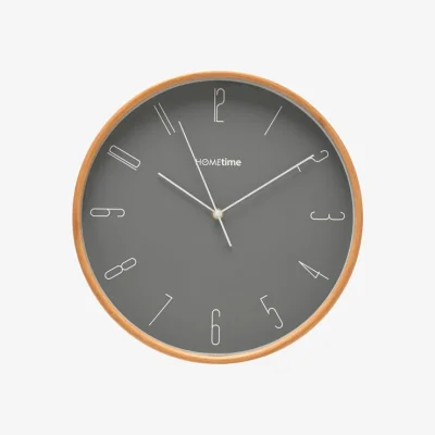 Dunelm Hometime Bamboo Round Wall Clock