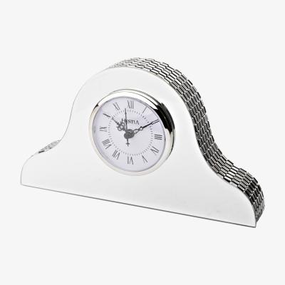 Dunelm Hestia Mirrored Napoleon Mantel Clock
