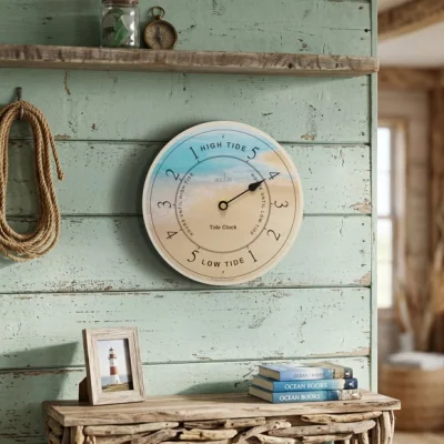 Dunelm Acctim Portland Beach Tide Wall Clock