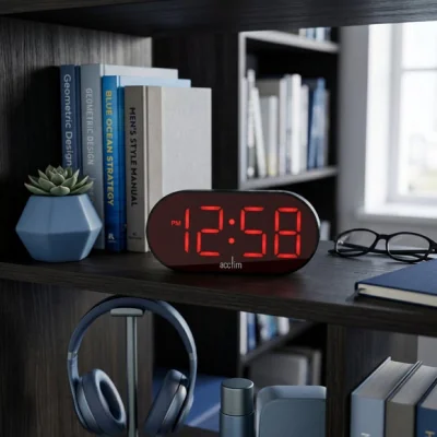 Dunelm Acctim Jared Wireless LED Alarm Clock