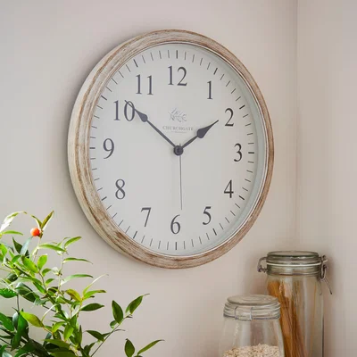 Dunelm Churchgate 40cm Wooden Clock Wood (Brown)