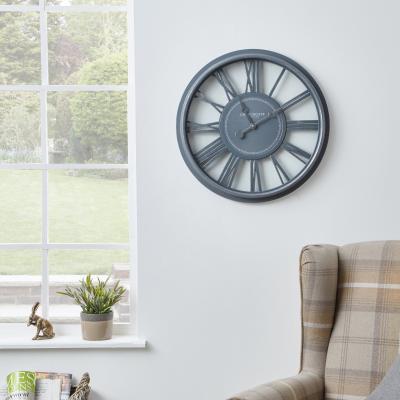 Dunelm Churchgate 51cm Numeral Wall Clock Grey Grey
