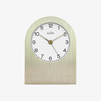 Dunelm Acctim Sutherland Table Clock Gold