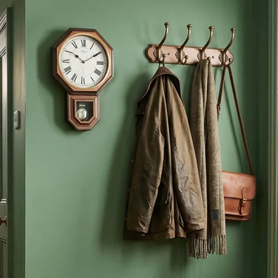 Dunelm Acctim Yarnton Radio Controlled Wood Effect Pendulum Clock
