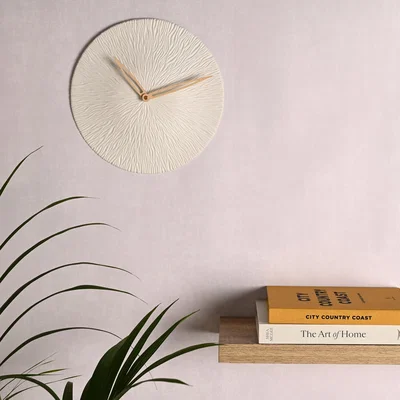 Dunelm Interval Textured Porcelain Wall Clock