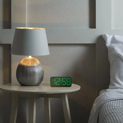 Dunelm Acctim Silas Digital LED Alarm Clock