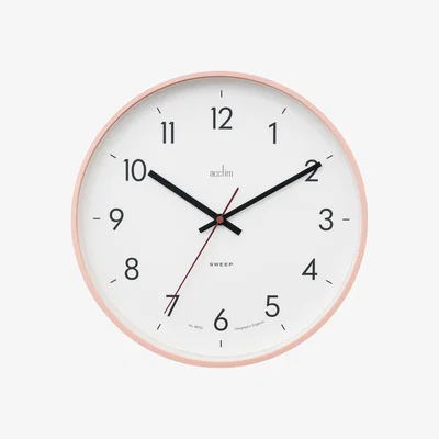 Dunelm Acctim Aster Wall Clock Pink Grapefruit