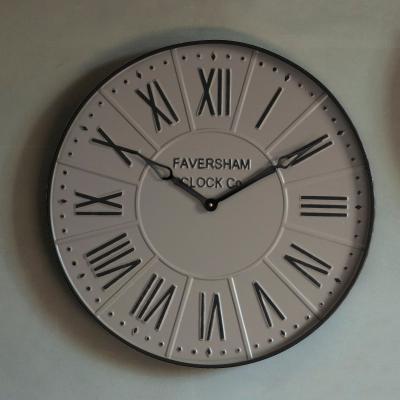 Dunelm Burnett Stone Clock Cream