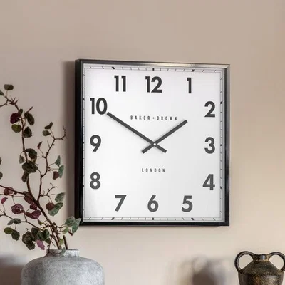 Dunelm Cedar & Sage Buxton Square Wall Clock