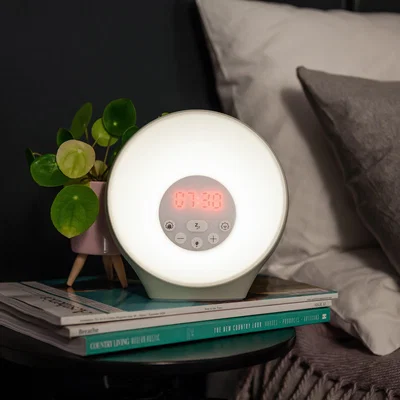 Dunelm Lumie Sunrise Digital Alarm Clock White