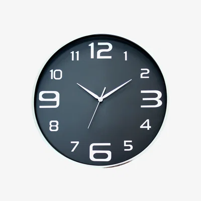 Dunelm Boston 44cm Wall Clock Black Black