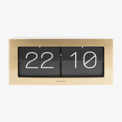 Dunelm Karlsson XL Boxed Flip Mantel Clock
