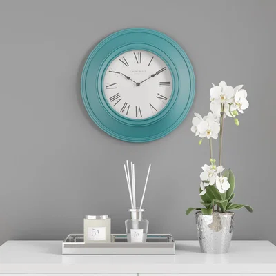 Dunelm Grantham Station 40cm Wall Clock Peacock Peacock