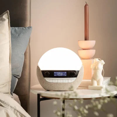 Dunelm Lumie Bodyclock Luxe 700FM Digital Alarm Clock Natural