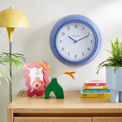 Dunelm Elements Fletcher Wall Clock Blue