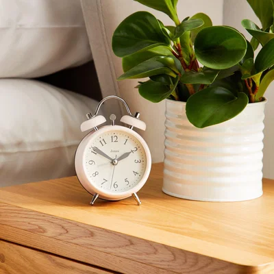 Dunelm Jones Alarm Clock Blush Blush