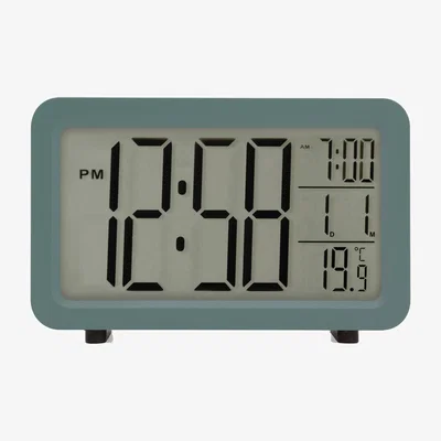 Dunelm Acctim Harley Digital Alarm Clock Storm Blue