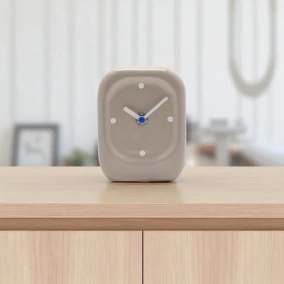 Dunelm Interval Porcelain Square Desk Clock