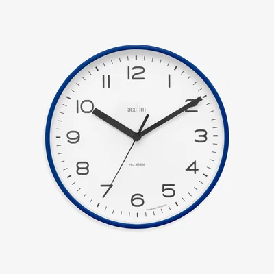 Dunelm Acctim Runwell Small Wall Clock Blue