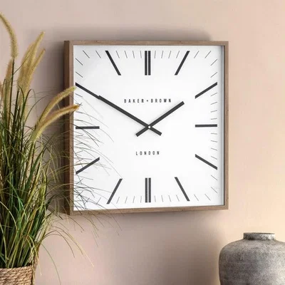 Dunelm Cedar & Sage Penhurst Square Wall Clock