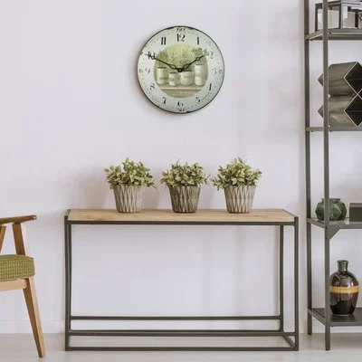 Dunelm French Herb Pots Wall Clock
