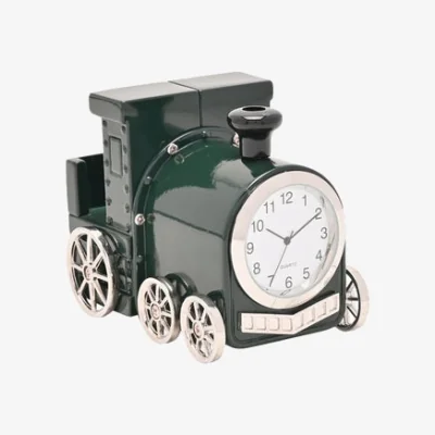 Dunelm Widdop Steam Train Miniature Clock