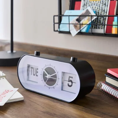 Dunelm Modern Retro Flip Alarm Clock