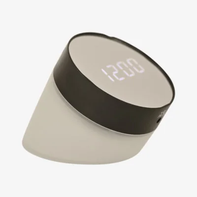 Dunelm Hometime Cylindrical Light Up Digital Flip-Over Alarm Clock