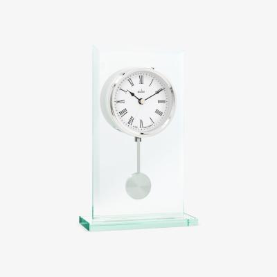 Dunelm Acctim La Collina Silver Mantel Clock Silver